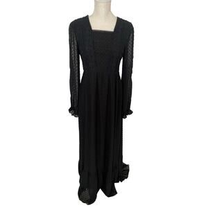 Orange Creek Los Angeles Long Sleeve Black Dress Size Small